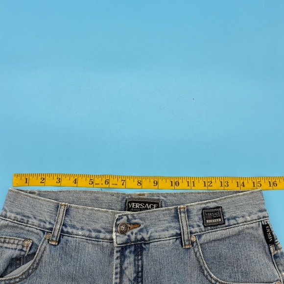 Versace Jeans Couture Men's Denim Pants Size 30” Light Wash, Medusa Head - Picture 14 of 15